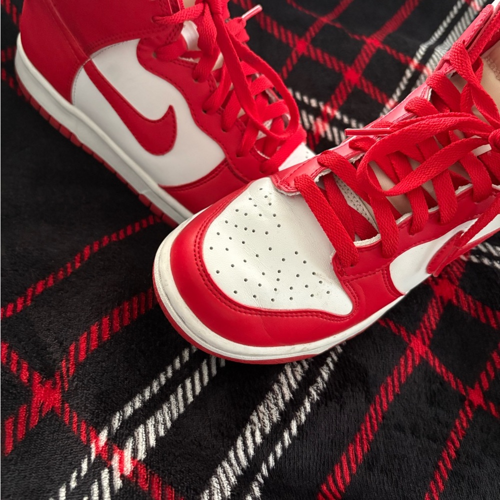 Nike Red and White Sneakers